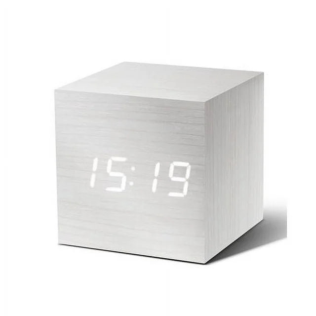 Ginkgo Cube Click Desktop Clock