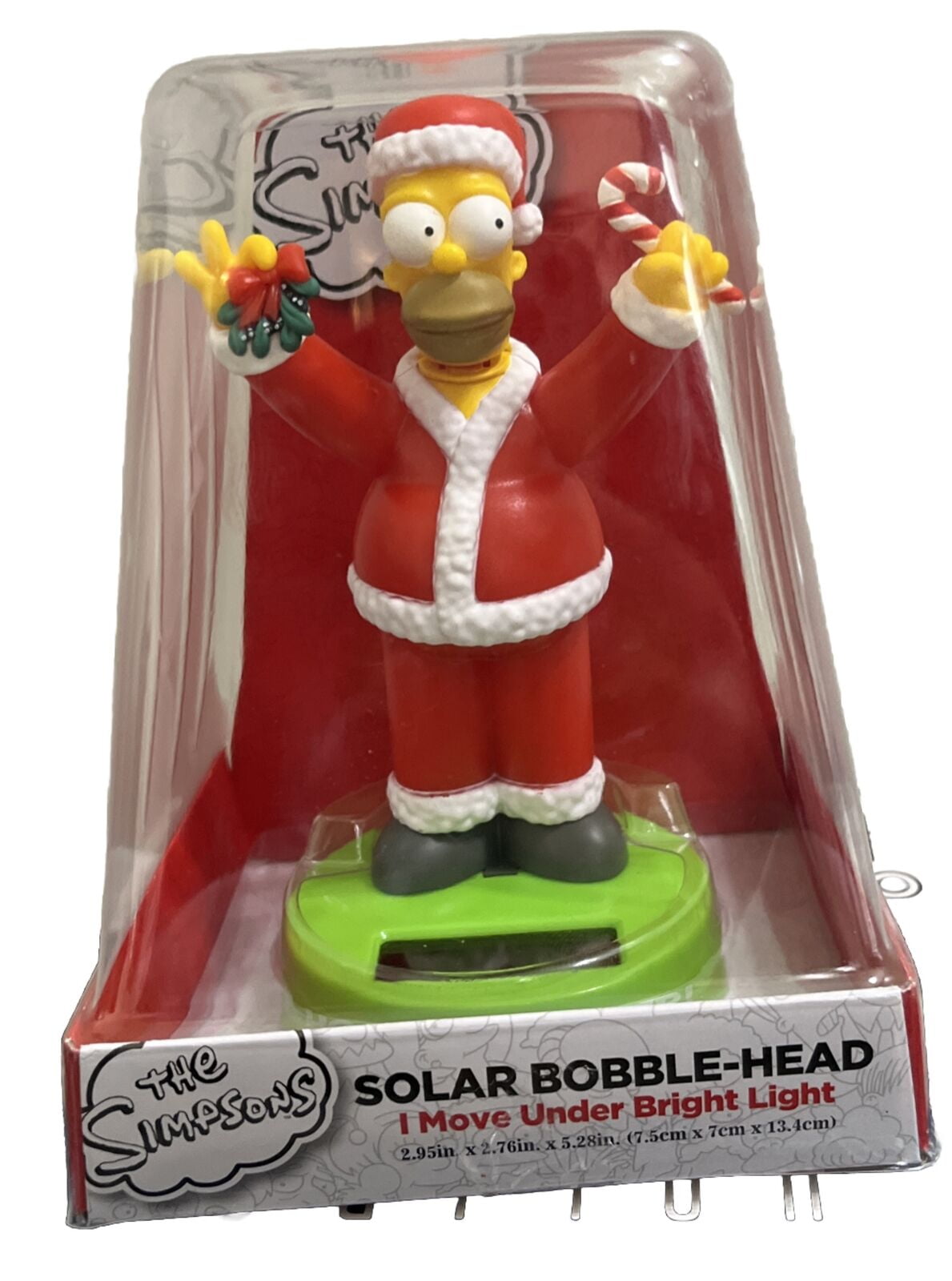 The Simpsons Christmas Santa Homer "Ho Ho Homer" Solar Bobblehead