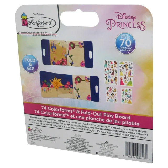 Disney Princess Jumbo On-The-Go Adventure (2022) Colorforms Travel Sticker Set