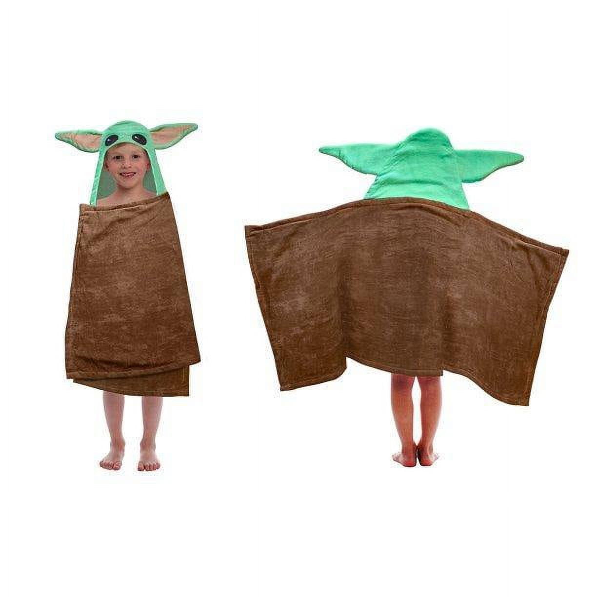 Baby Yoda Poncho Kids Hooded Beach Towel 23.6"&times;47.2"