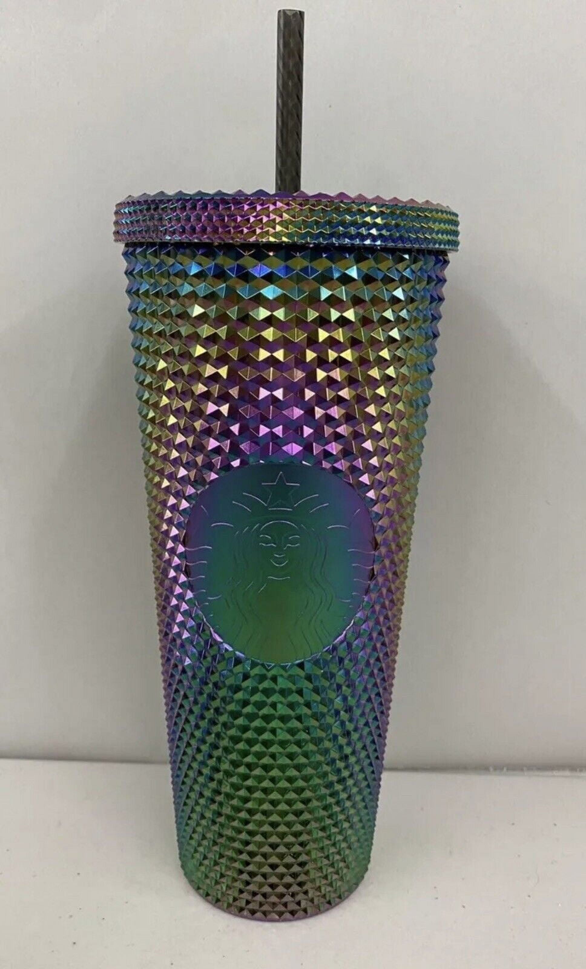 Starbucks Fall 2023 Black Bling Oil Slick Studded 24oz Venti Tumbler Cup