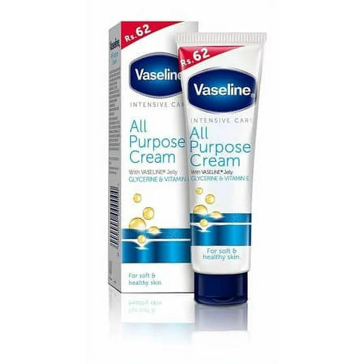 Vaseline Intensive Care All Purpose Cream Rough Cracked Skin Relief Advanced + Concentrated Formula 1.41 Oz.