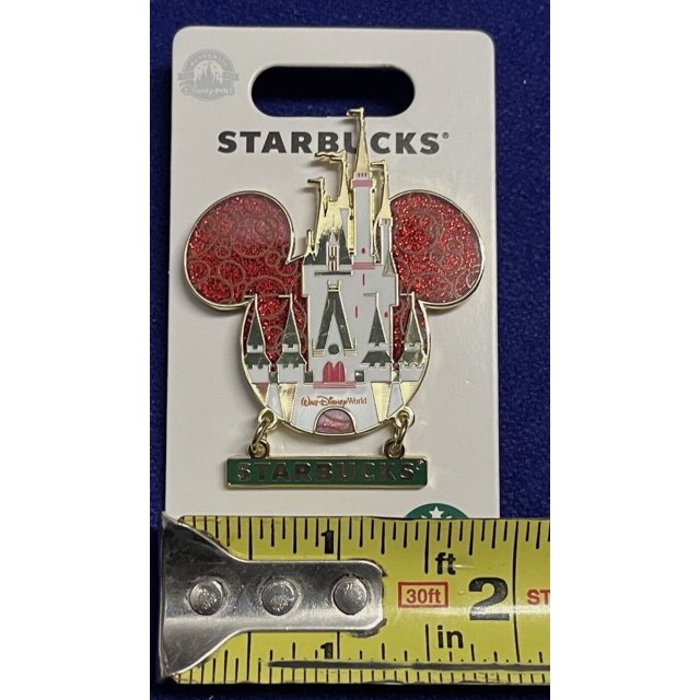 2023 Disney Park Walt Disney World Starbucks Holiday Christmas Castle Pin