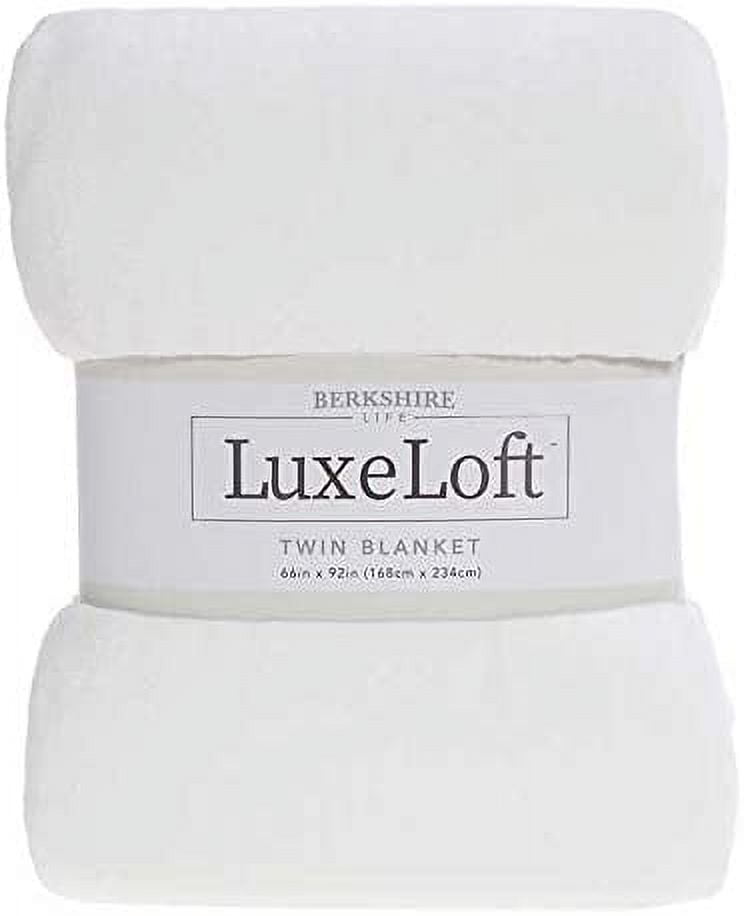 Berkshire Life LuxeLoft Twin Blanket White