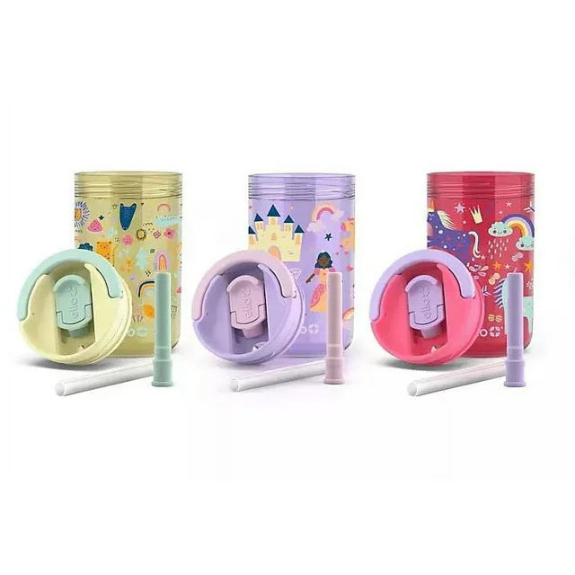 Ello Kids Bop 12 oz Tritan Tumbler, 3 Pack, Animal, Princess & Unicorn