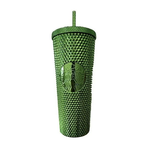 Starbucks 2023 Limited Edition Holiday Winter Green Bling Stud Cold Cup Tumbler- Venti