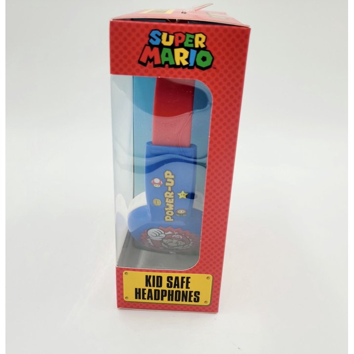 SUPER MARIO Kid Safe Headphones Volume Limiting Age 6+