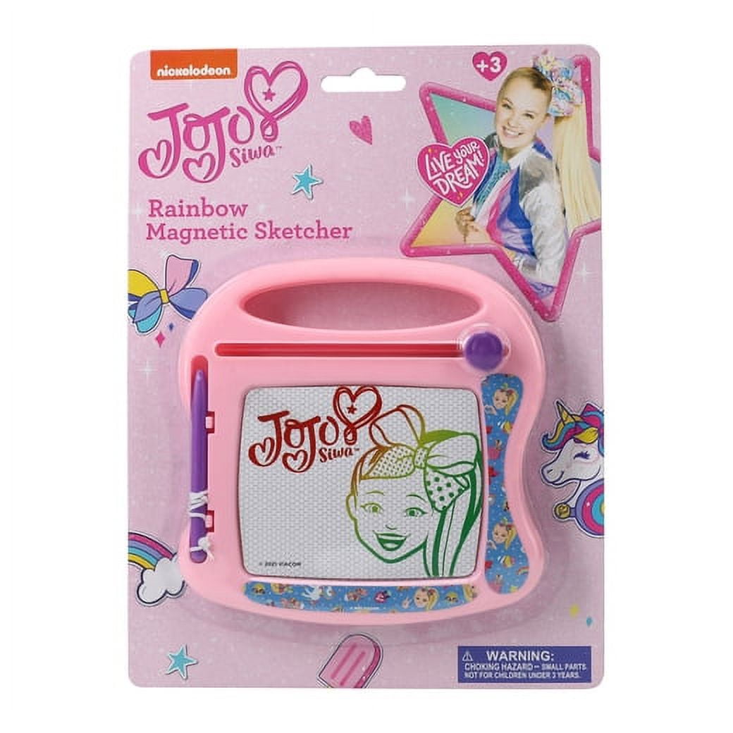 Rainbow Travel Mini Magnetic Sketcher With Stylus - JoJo Siwa