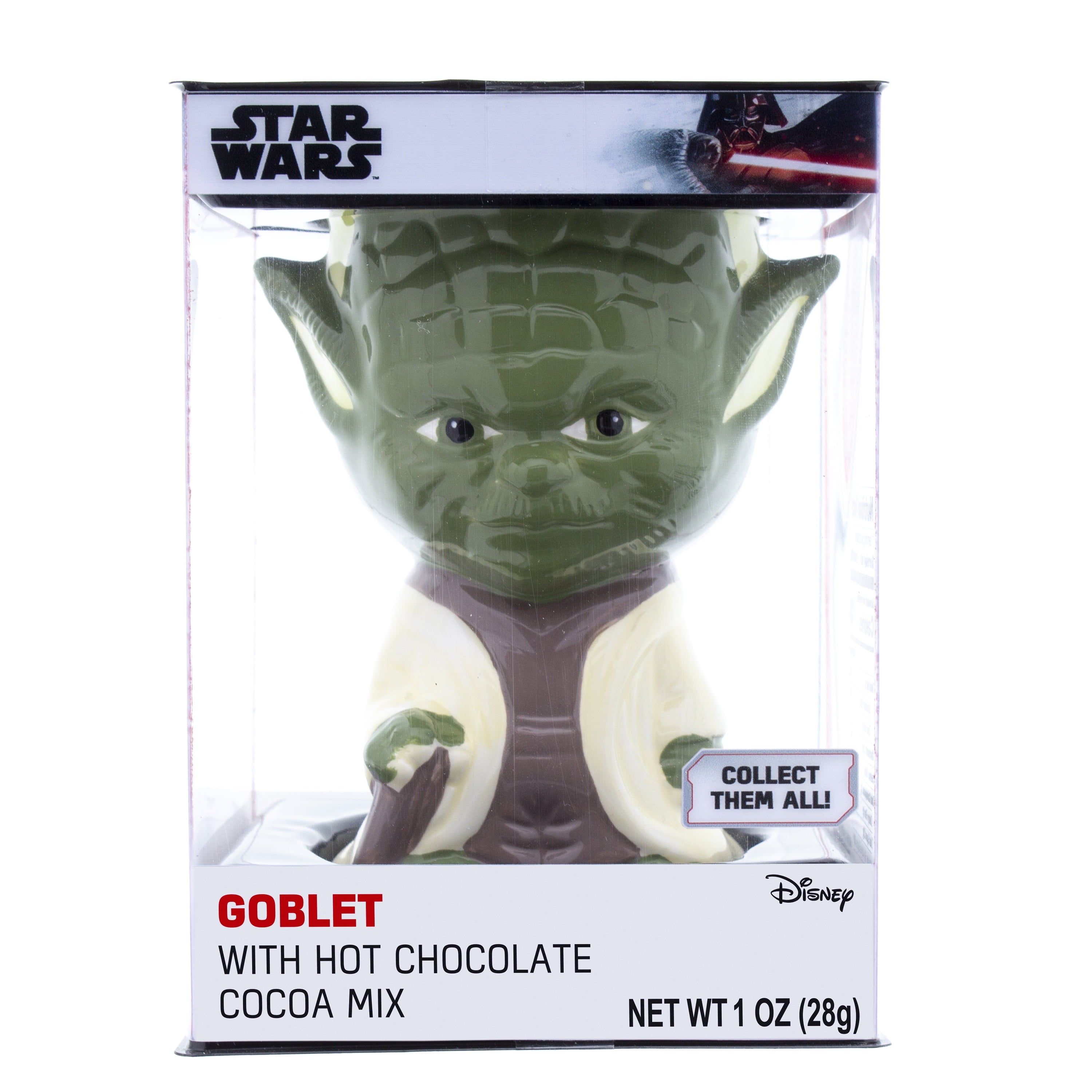 Star Wars Goblet with 1 OZ Hot Chocolate Cocoa Mix - Yoda