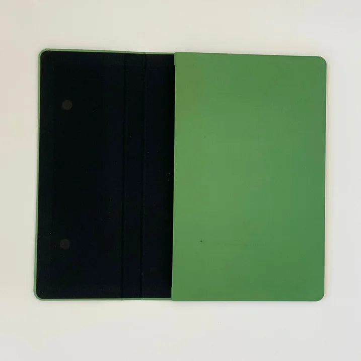 Foldmade Paperboard Tablet Sleeve, Magnetic Closure, Green