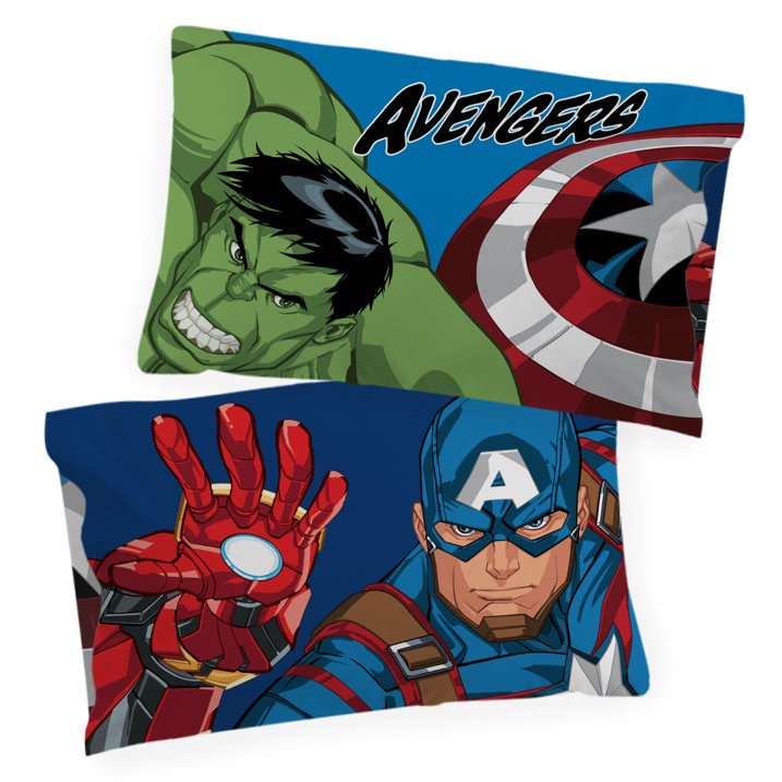 Avengers Hero Time Kids 4-Piece Full Sheet Set, Microfiber, White, Marvel