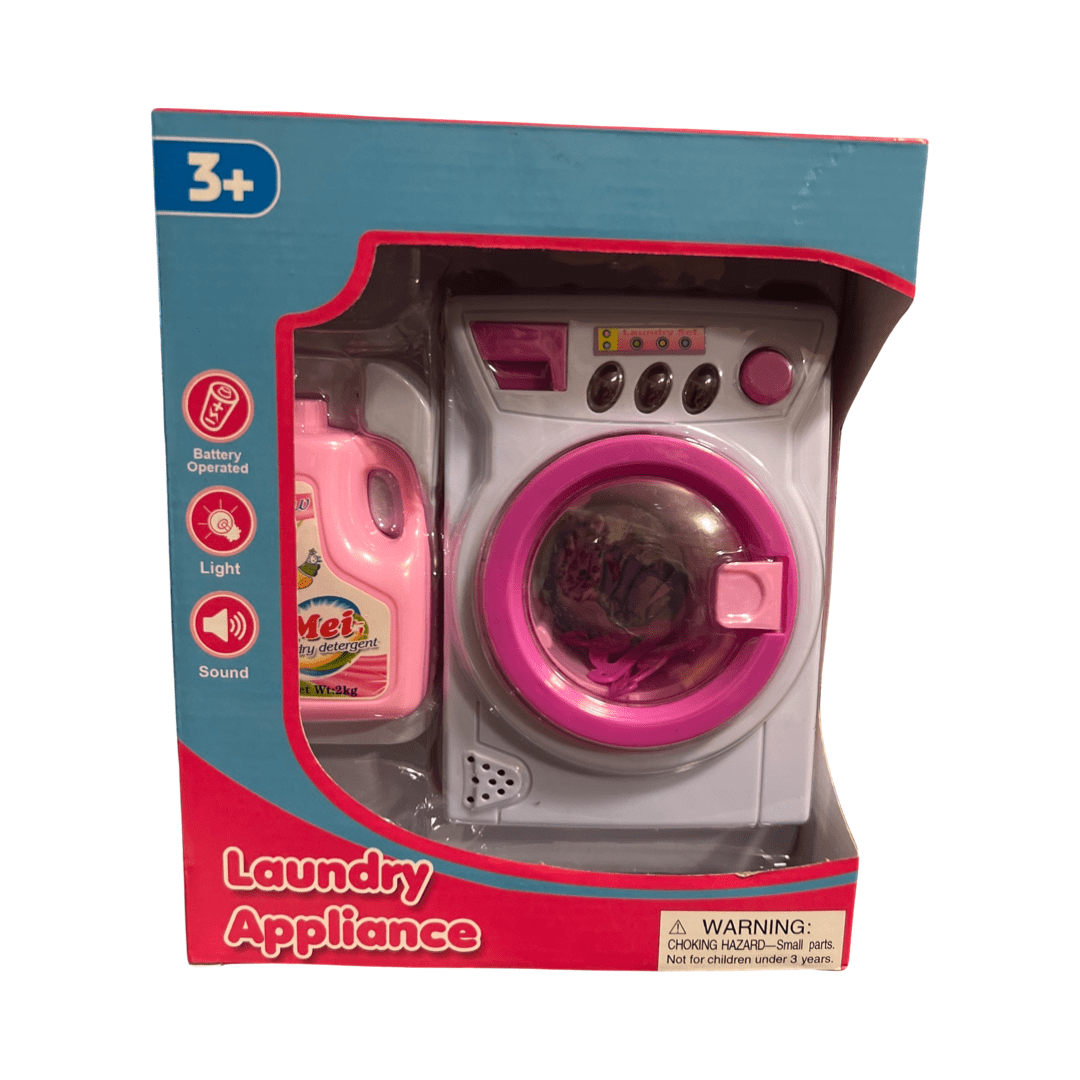 Laundry Appliance white and Pink Light/Sound