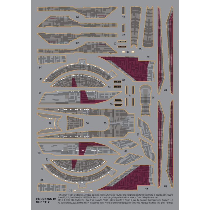 Polar Lights 1/2500 Star Trek USS Shenzhou 2T Snap, PLL967M