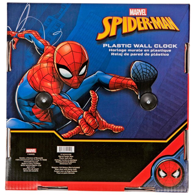 Marvel Comics Spider-Man Symbol Character 9 3/4 Wall Clock