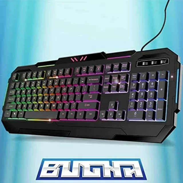 Bugha Exclusive RGB LED USB Gaming Keyboard for PC