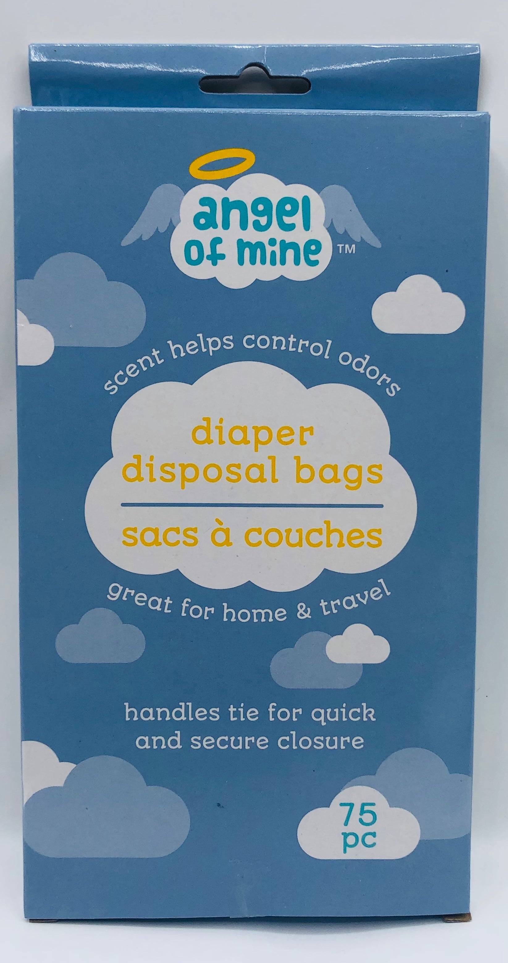 Angel Of Mine Diaper Disposal Bags 75 ct Control Orders Home and Travel