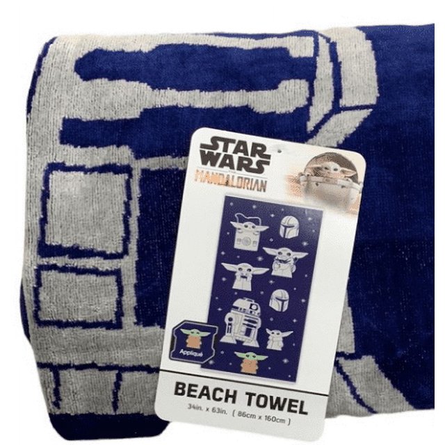 Star Wars Baby Yoda Beach Towel with Grogu Mandalorian