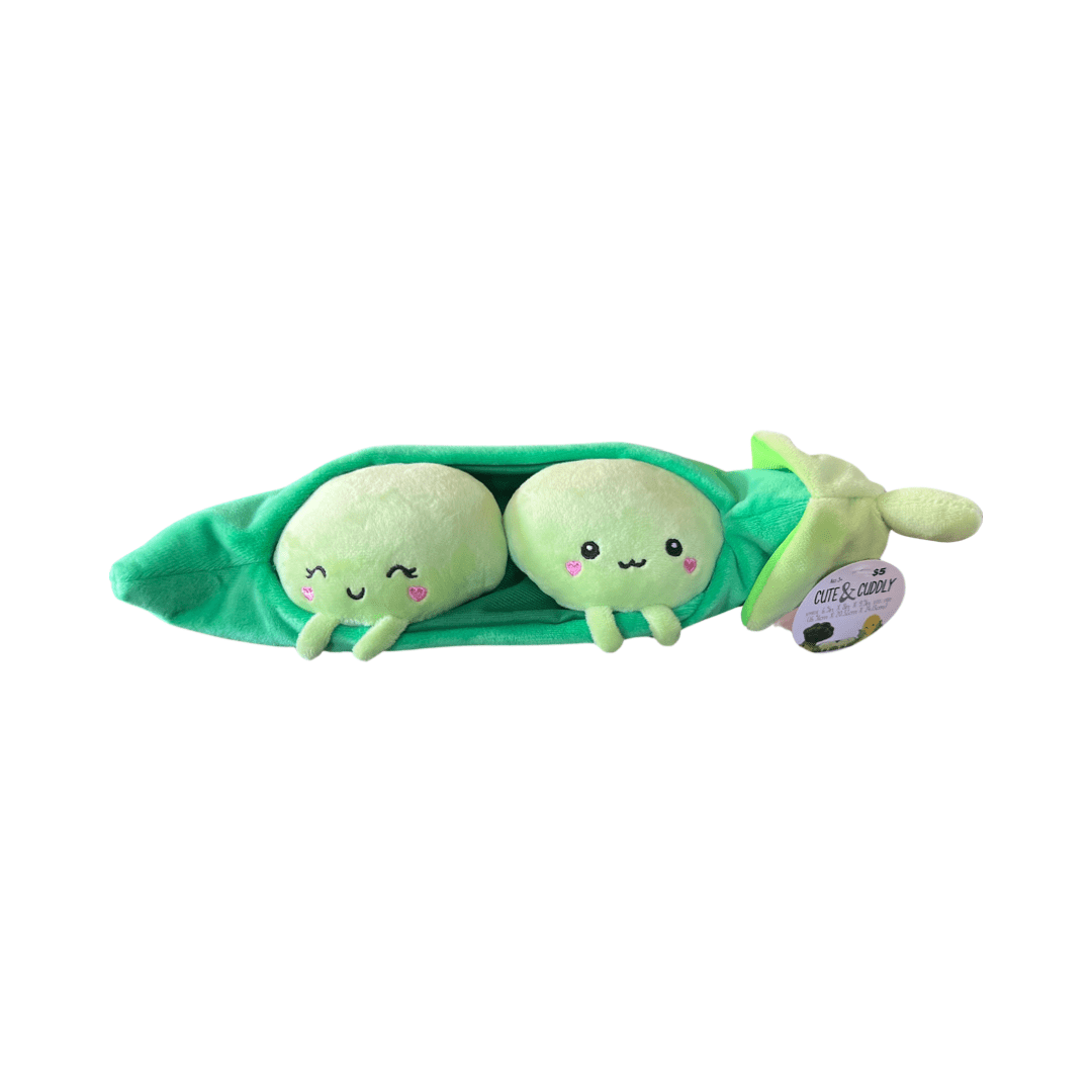 Cute & Cuddly Two Peas In A Pod Happy Faces Plush