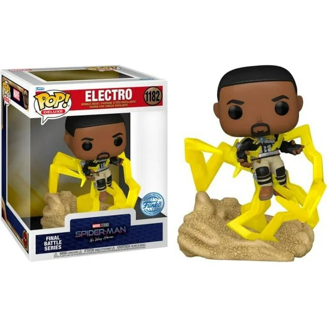 Funko Pop! Deluxe: Spider-Man: No Way Home - Electro Final Battle Series Build-A-Scene Special Edition Exclusive