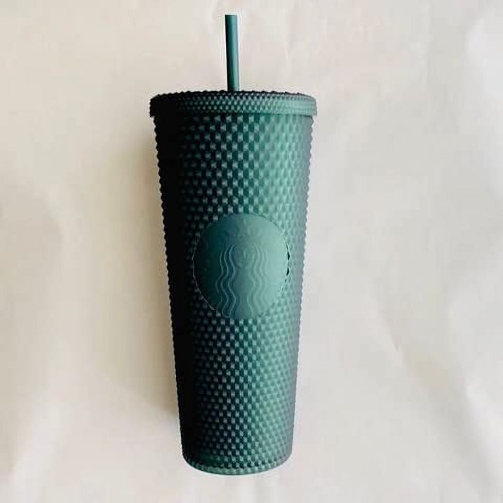 Starbucks Dark Green Jelly Studded Tumbler 24oz Venti