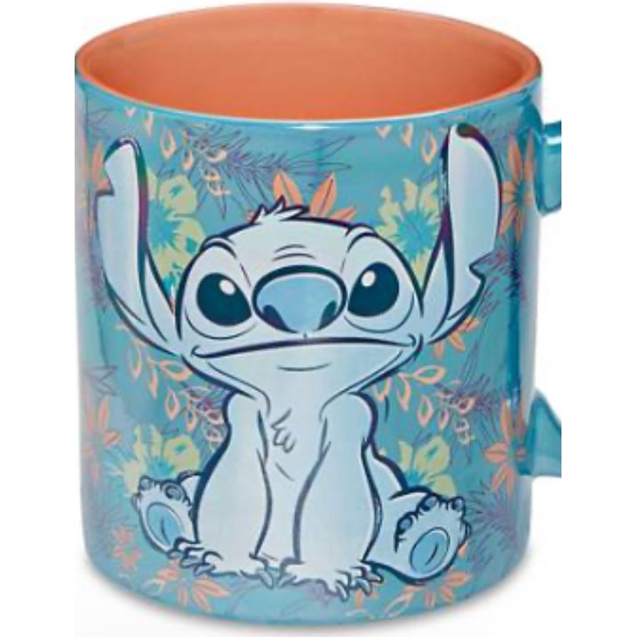 Disney Lilo and Stitch 20 oz Ceramic Floral Mug