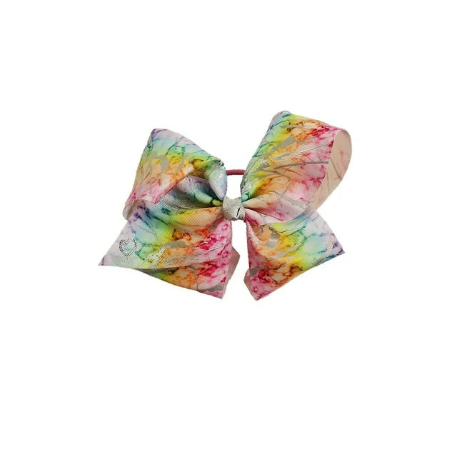 JoJo Siwa Hair Bow, Rainbow Tie Dye