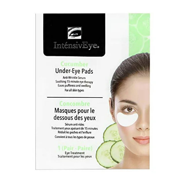 IntensivEye Puffy Eyes Treatment Cooling Cucumber Under Eye pads - 5 Count