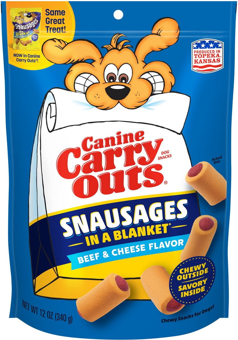 Canine Carry Outs Snausages in a Blanket Beef & Cheese Flavor Dog Treats