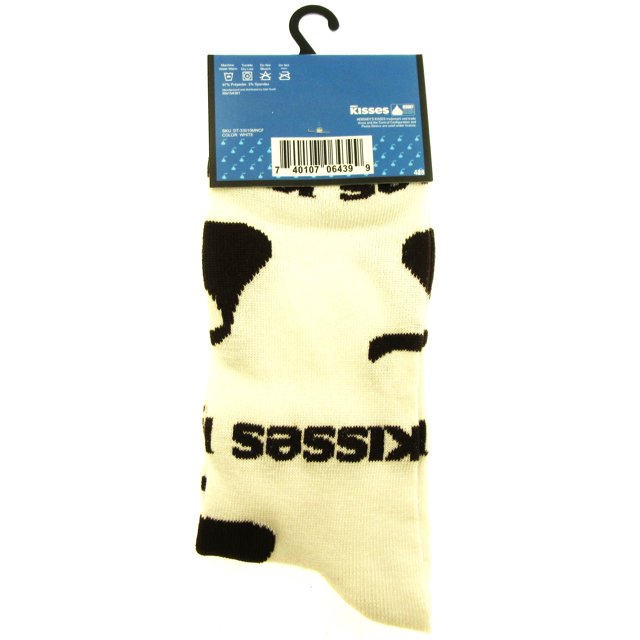 One Pair of Hershey's Kisses Crew Socks for Men Shoe Sizes 6 - 12