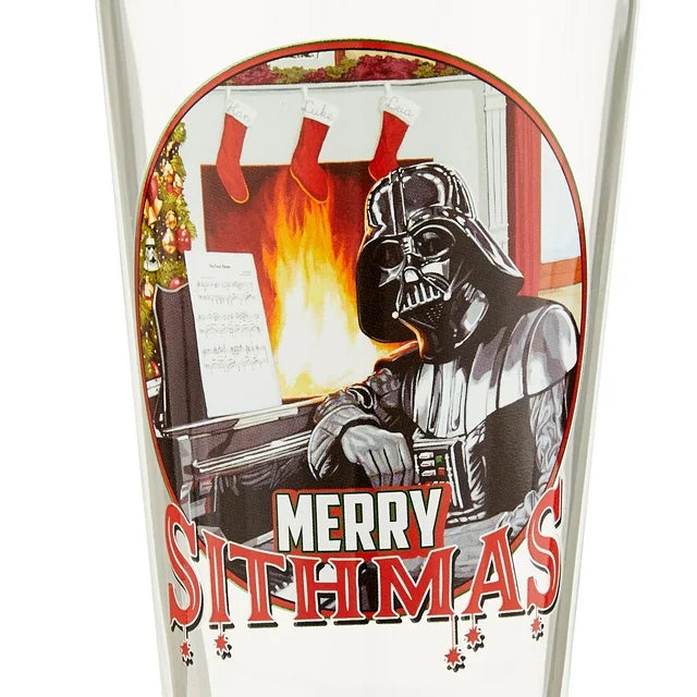 Star Wars Holiday Logos 4pc 16oz Pint Glass Set