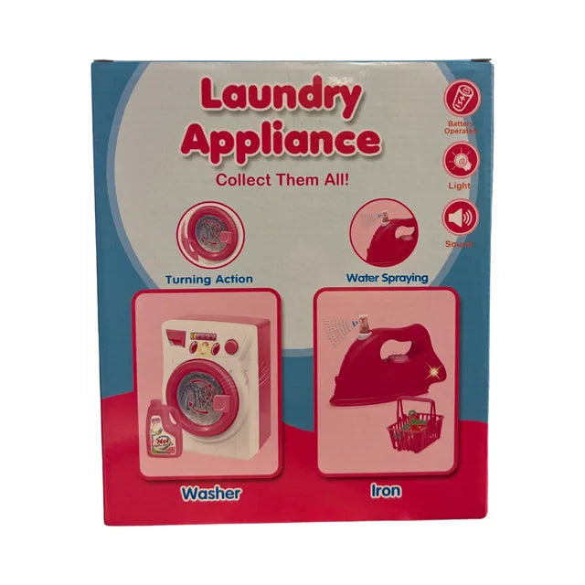 Laundry Appliance white and Pink Light/Sound