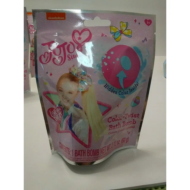 JoJo Siwa Color-Twist Bath Bomb Cotton Candy Scented