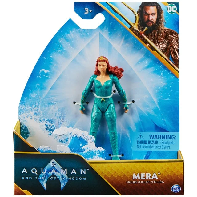 Mera 4" Action Figure - Articulated, 2 Accessories & Movie-Inspired