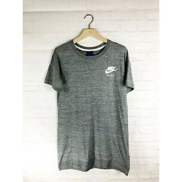 Nike Gym Vintage Women's Short Sleeve T-shirt Dress Heather Gray Small