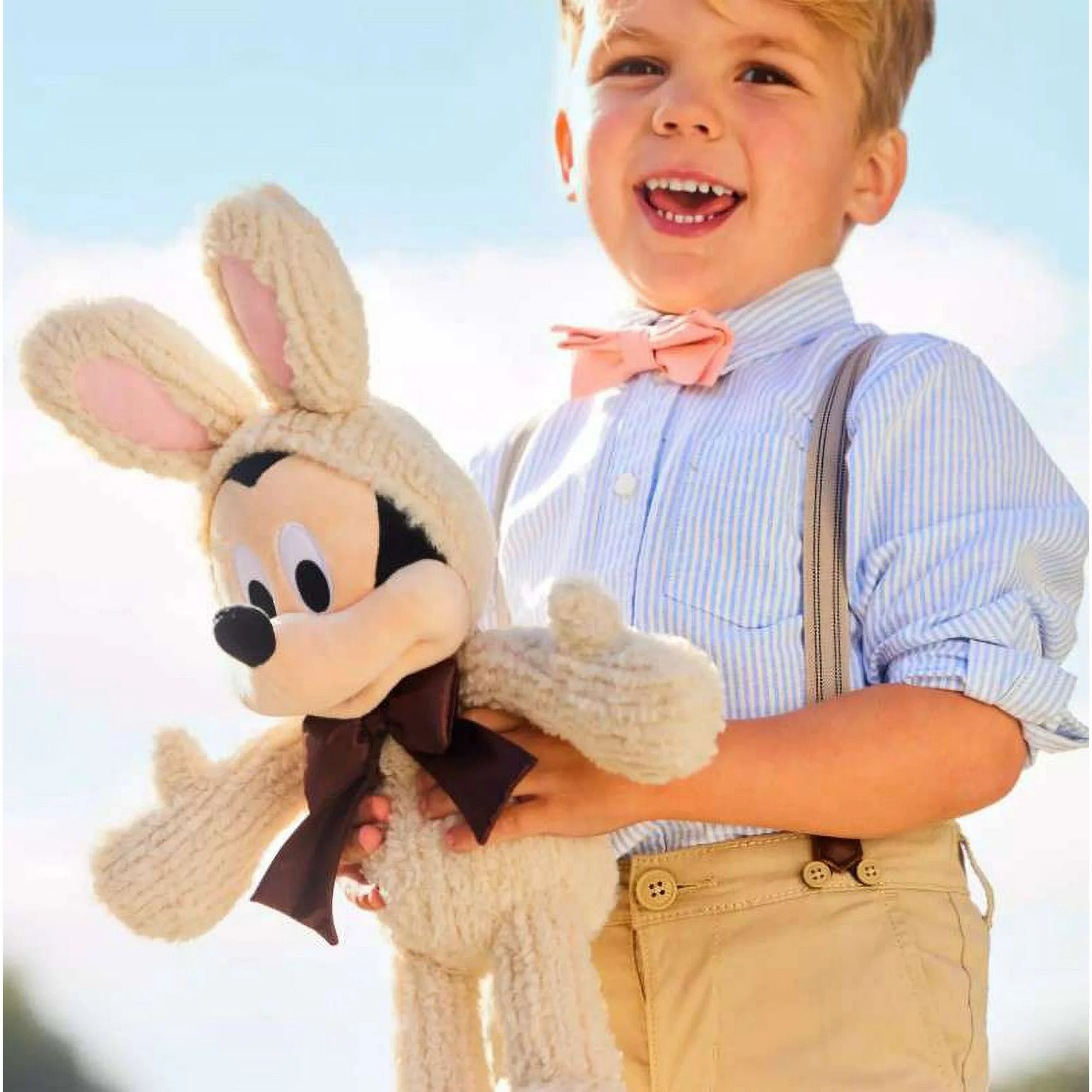 Disney 2024 Easter Mickey Mouse Plush (Furry Corduroy Bunny Suit (Non-Removable))