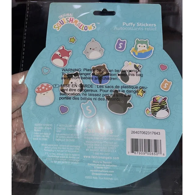 Original Squishmallows 35 Puffy Stickers