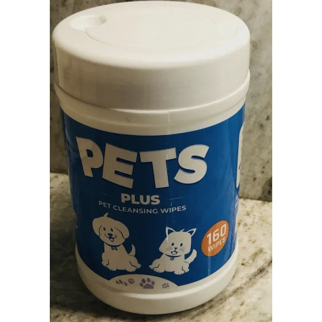 New-Pets Plus Pet Cleaning Wipes. 160 Gently Wipes.