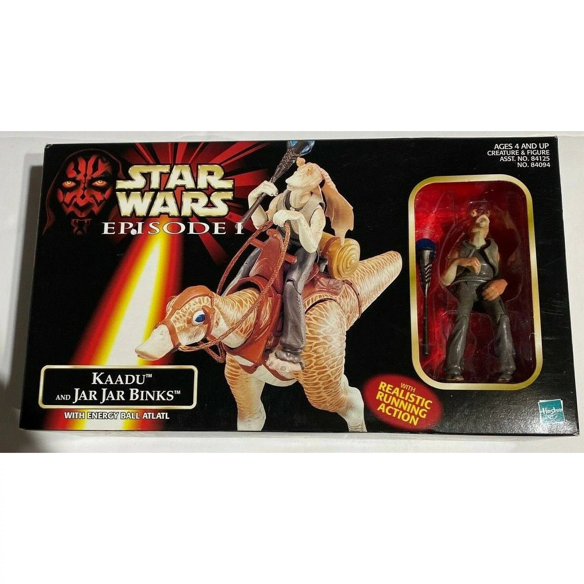 star wars kaadu and jar jar binks playset episode i