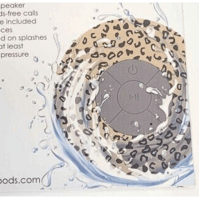 Aconic Bluetooth IPX4 Water Resistant Speaker Leopard Print