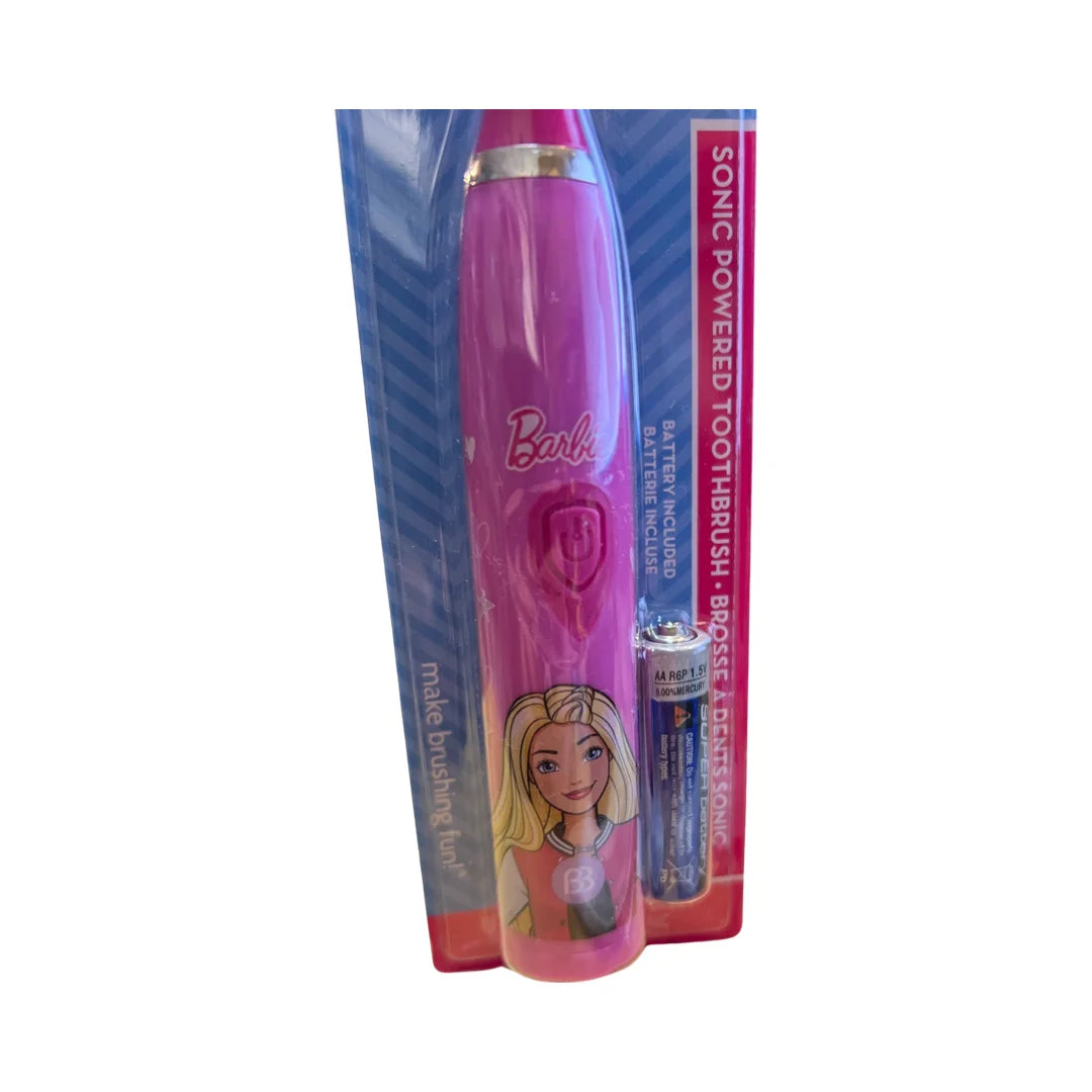 Brush Buddies Barbie Battery Powered Sonic Toothbrush for Kids, Children, Boys, Girls. (Blippi Electric Toothbrush)