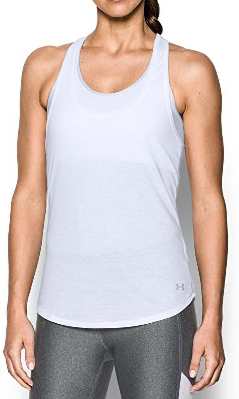 Under Armour Womens Mesh White Tank Size L