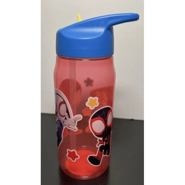 Spider-Man Sip Water Bottle w/Carry Loop Marvel Sip Bottles 16 oz Sippy Cup