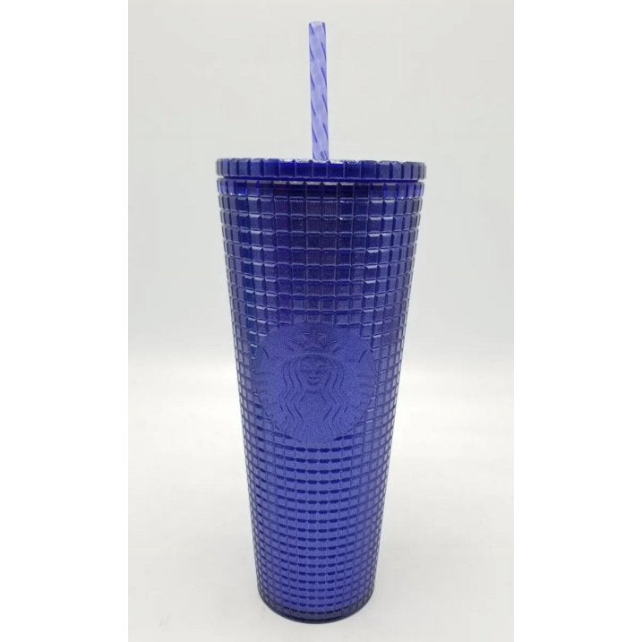 Starbucks Cobalt Blue Grid Cold Cup Venti (24 oz)