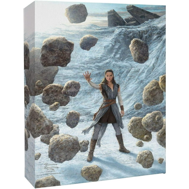 Thomas Kinkade Studios Star Wars Rey of Hope 14 x 10 Canvas Wrap