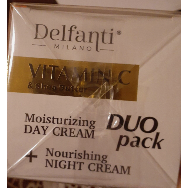 Delfanti Milano vitamin c shea butter moisturizing DAY + NIGHT Cream DUO Pack