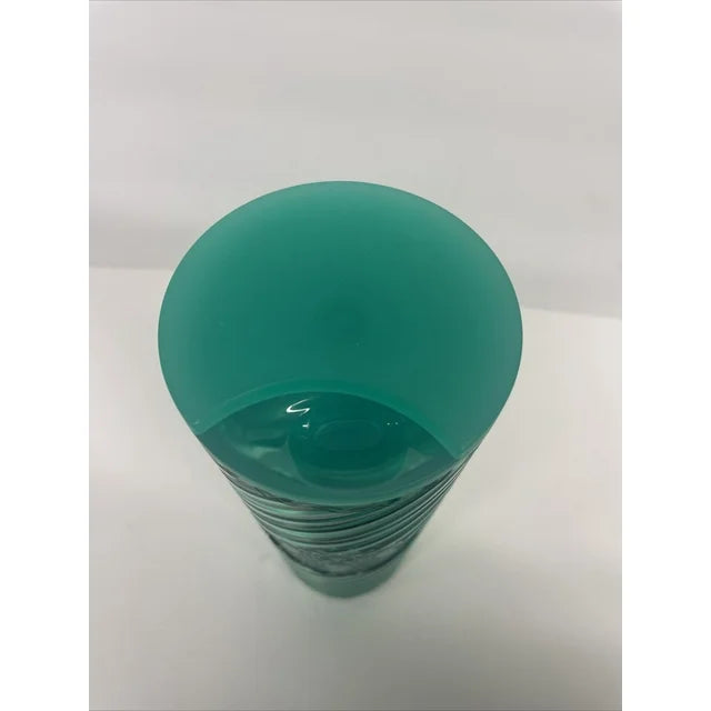 Starbucks Winter Swirl Textured 16 oz Cold Drink Tumbler Green