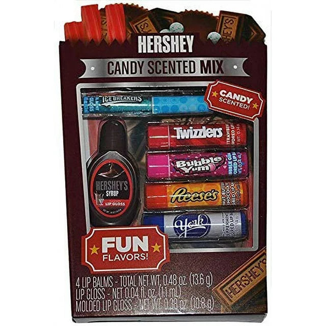 Hershey Candy Scented Lip Balm Mix Gift Set with Fun Flavors!