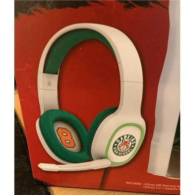 Stranger Things LED Gaming Headphones White and Green