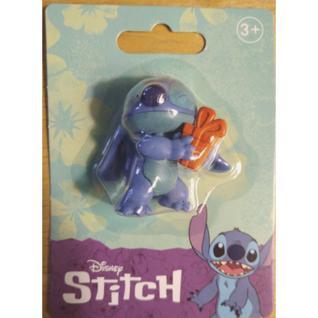 Disney Stitch Micro Collection Figure - Stitch Holding Gift