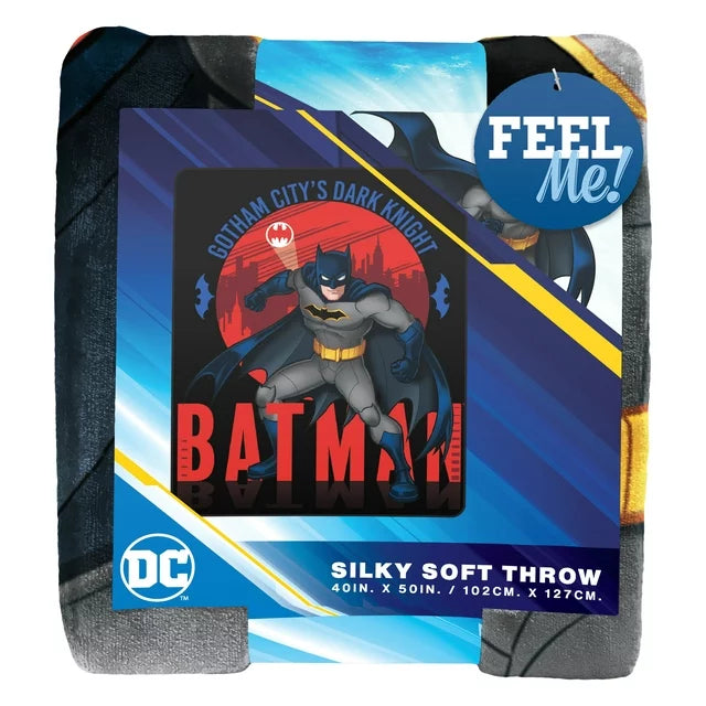 Batman Silk Touch Throw Blanket "Gotham Night", 40 inch x 50 inch, 1 each